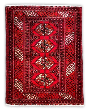 【オールド絨毯】トルキャマン族   約95×75(cm)  PB600980