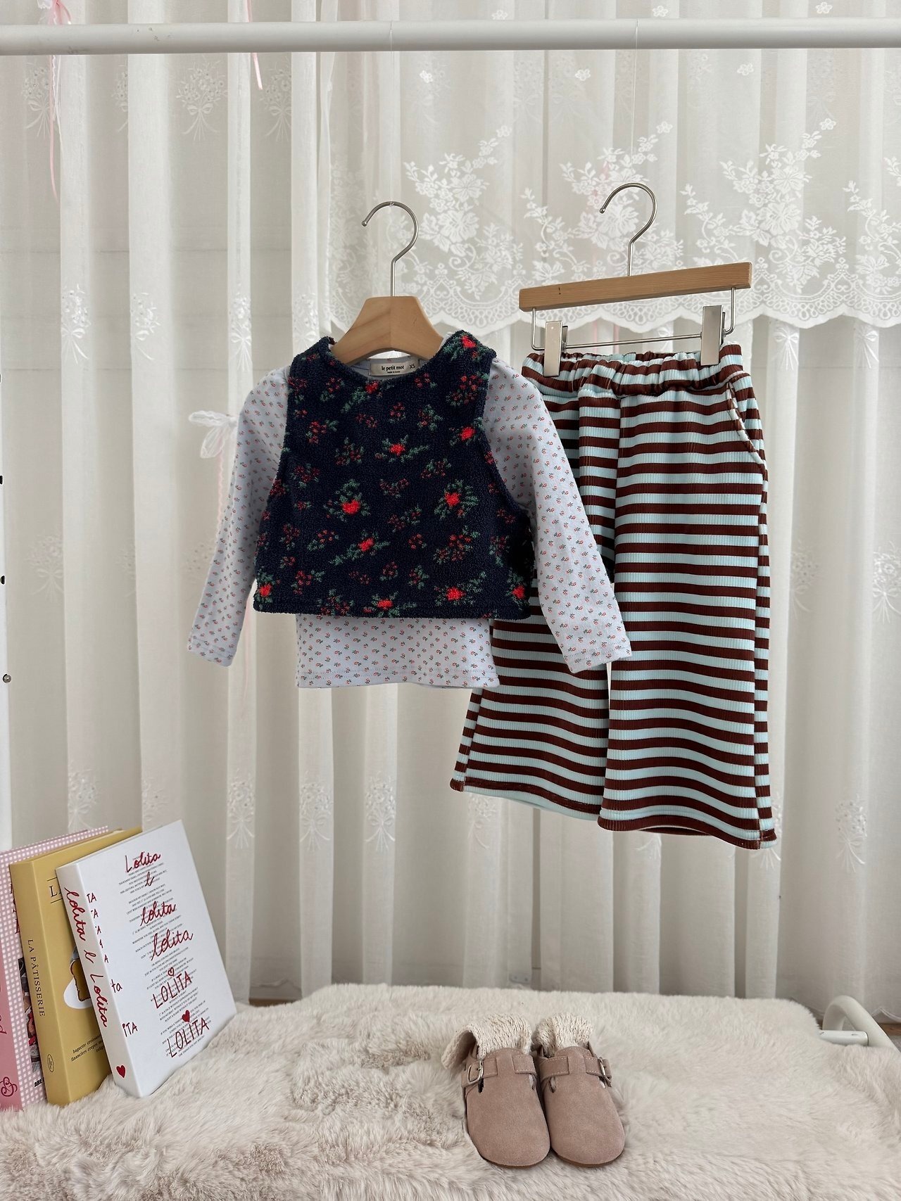 le petit mot［取寄］stripe turnup pants 26winter