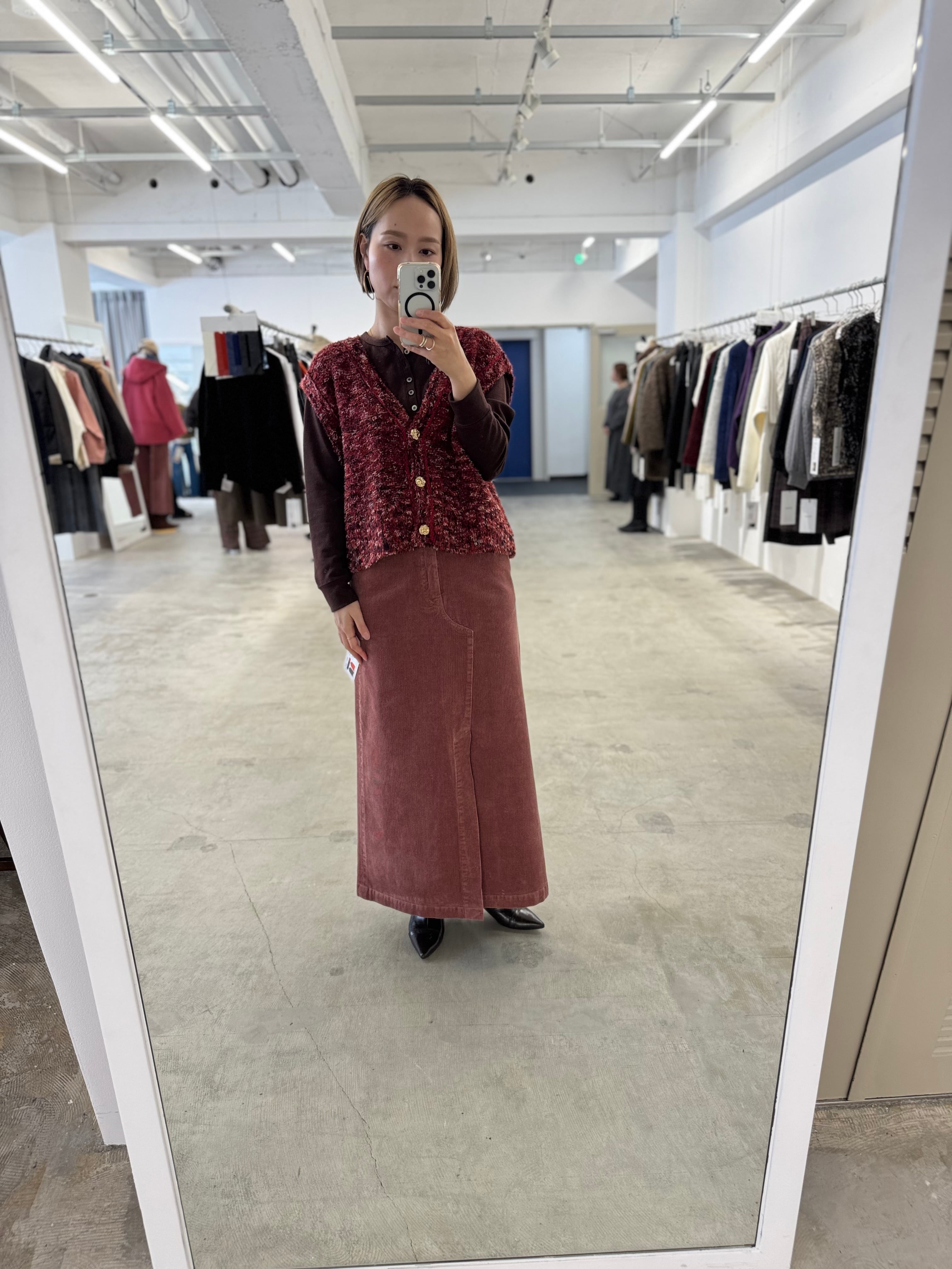 【LEMELANGE】ストレッチコーデュロイスカート 8553302