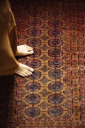 1084 -Vintage Turkmen rug