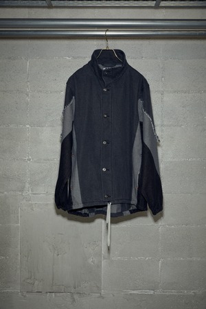DENIM SPORTS BLOUSON  : BLACK