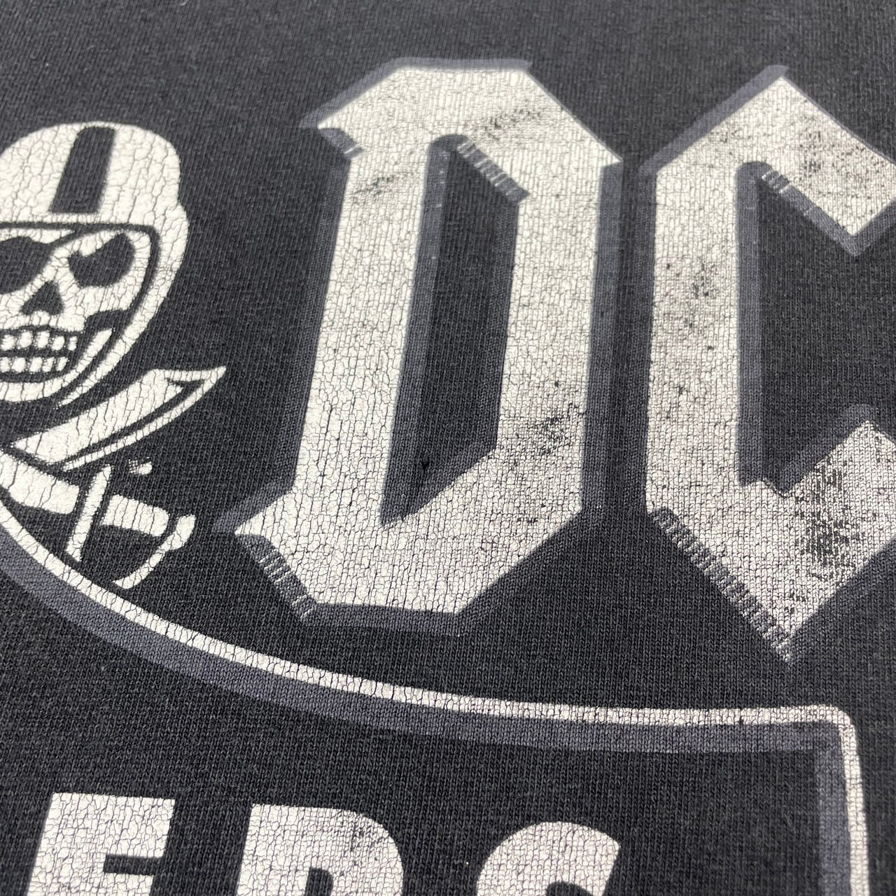 ビッグサイズ NFL RAIDERS レイダース AC/DC チームロゴ プリント T