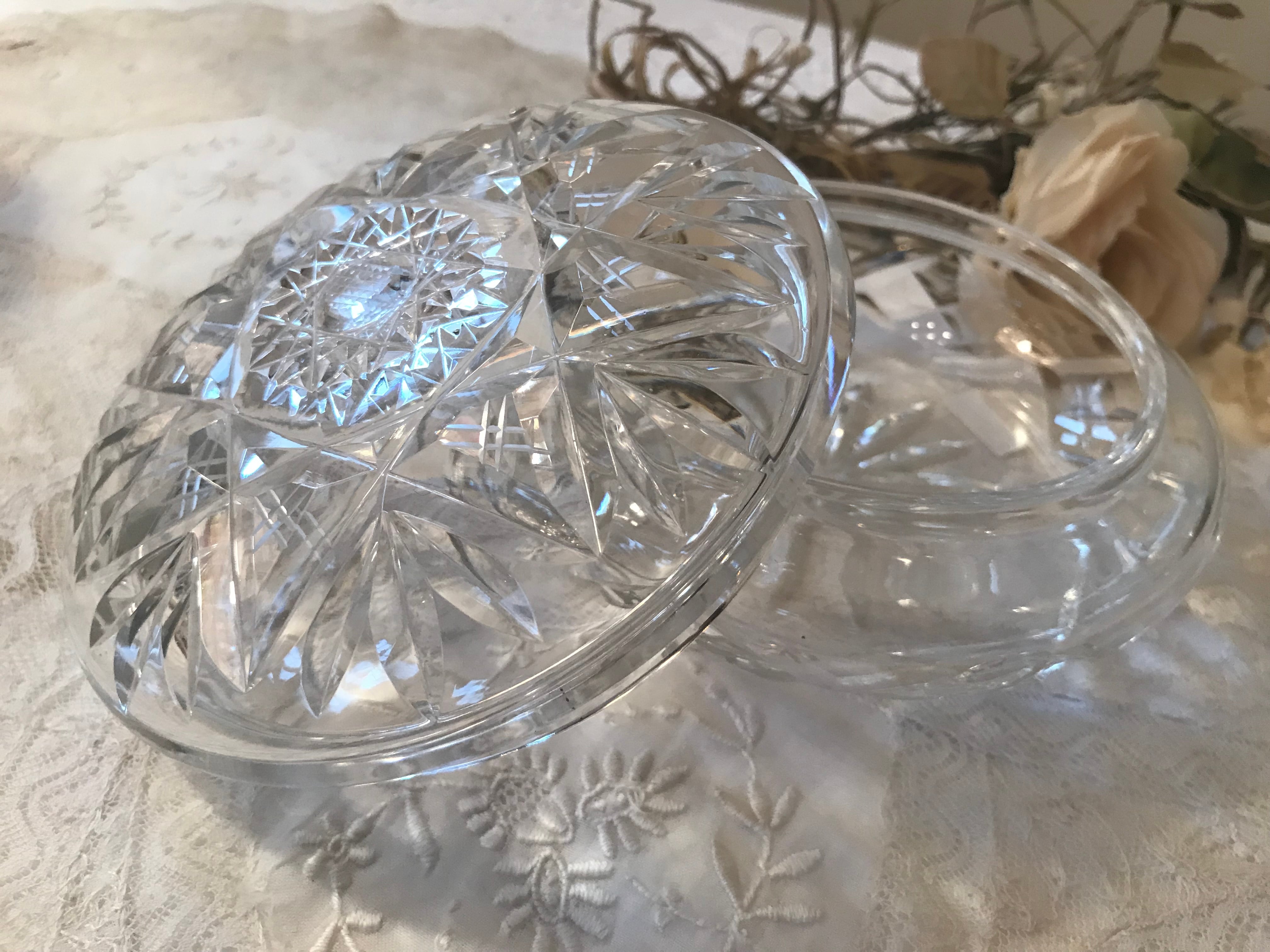 クリスタルガラスの小物入れ | AntiqueRose