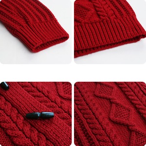 cable-knit cardigan　J00366