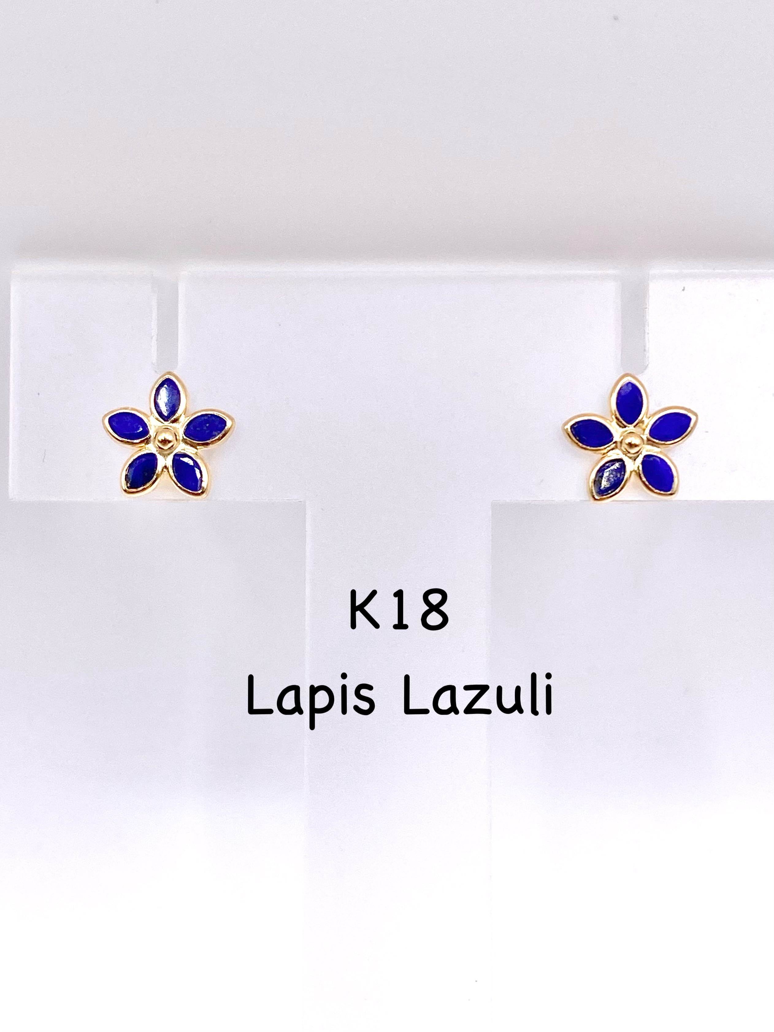 【新品】ラピスラズリ K18 ピアス【新品】