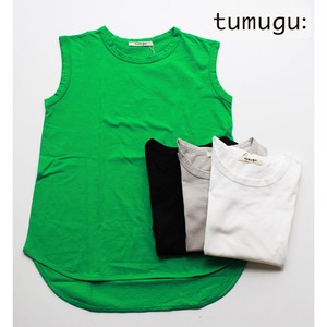 【tumugu:】TC23116　裾ラウンドタンクトップ