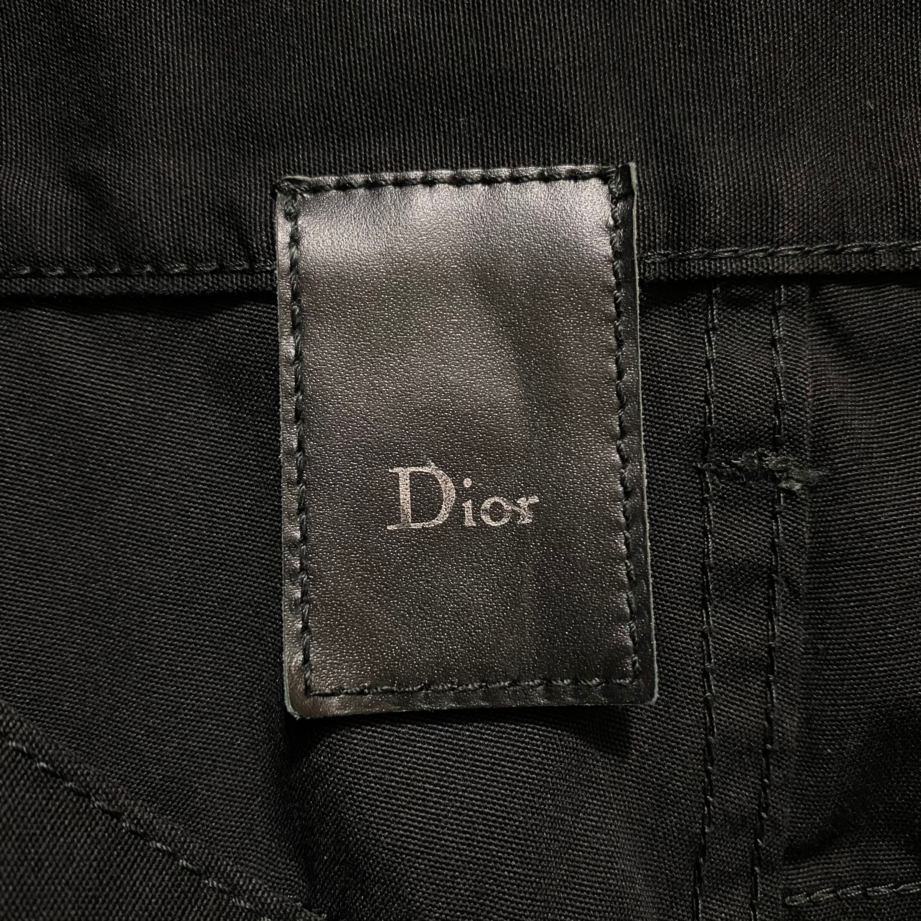 04SS DIOR HOMME black polyester pants | NOIR ONLINE