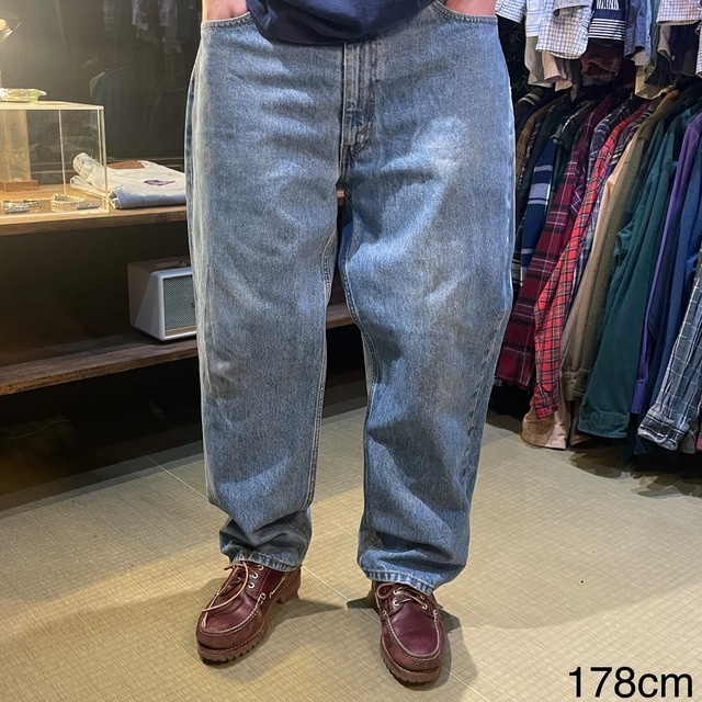 【W38×L30】Levi's 550  デニムパンツ  革パッチ