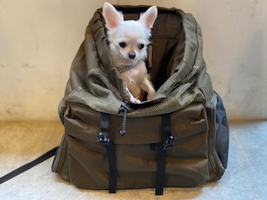 ペットキャリーリュック ・カーキ（BACK PACK PET CARRIER）