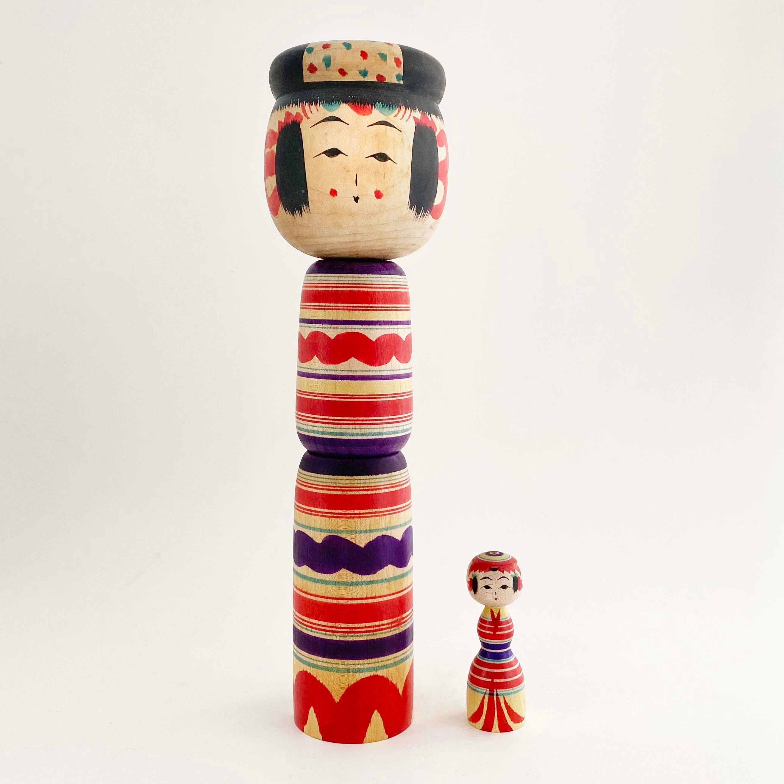 入れ子式・子持ちこけし（弥治郎系 / 小関幸雄工人） | kokeshka
