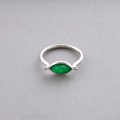 憧れの！猫脚バスタブを連想させるリング！K10WG 翡翠リング  jd_rg1503