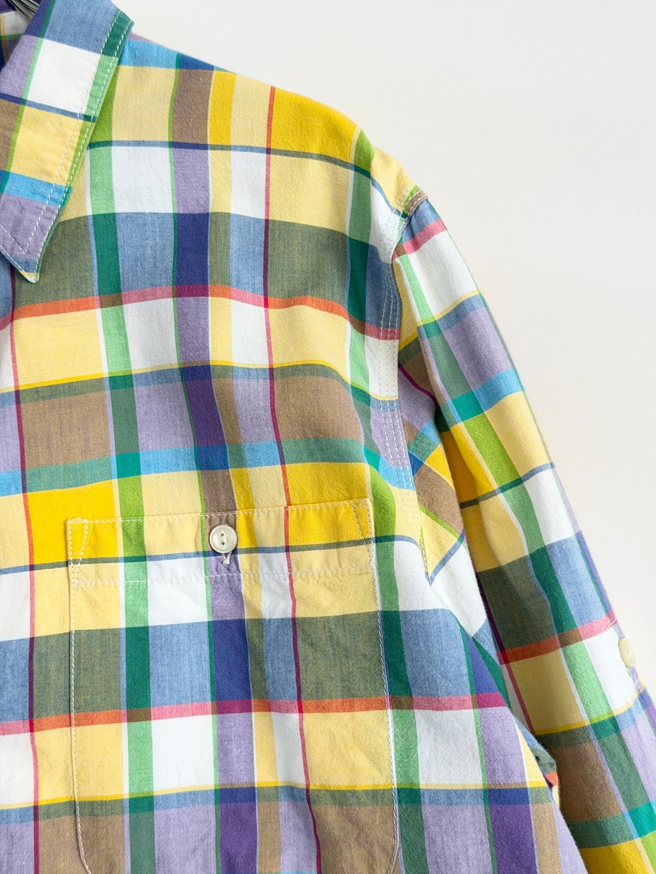 LRL madras plaid shirt - 4