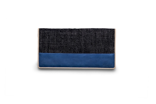 Denim × SUKUMO Leather breast Wallet | hanada 縹