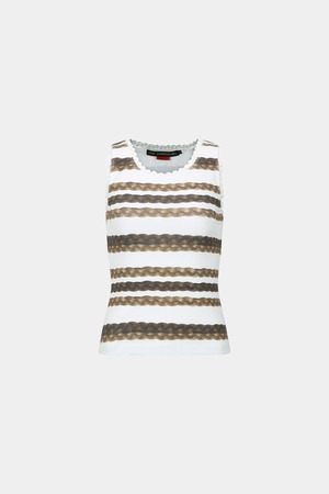 [ANDERSSON BELL] HAIR BRAID STRIPE TANK TOP atb1263w(WHITE) 正規品 韓国ブランド 韓国通販 韓国代行 韓国ファッション ANDERSSONBELL アンダーソンベル 日本 店舗