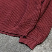Eddie Bauer low gauge cotton knit burgundy