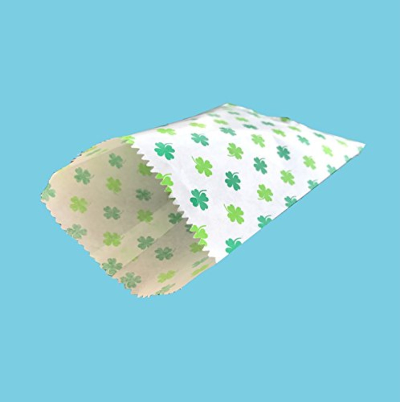カクケイ 袋工房 紙平袋 クローバー5号 200枚パック 116幅×170高 フ-905