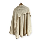 タグ付き 未使用品 イタリア製 トラサルディ TRUSSARDI BOUTIQUE ケーブル編み ポンチョ セーター サイズ 42 /アイボリーベージュ