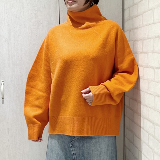 EMMA CULATE/01242/ハイネックプルオーバーニット(オレンジ)