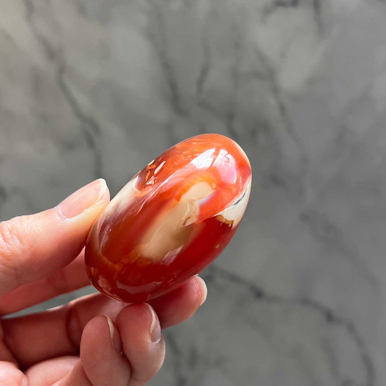 カーネリアンパーム*0503*パーム*天然石インテリア*握り石*置き物