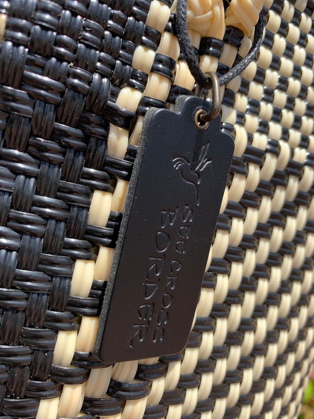 S Mercado Bag (Normal handle) Off-White/Gold/Black
