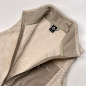 mont-bell モンベル クリマエア フリース ベスト サイズ S /アイボリーベージュ系/レディース