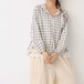 2色/裾レースチェック柄フーディー ・12562
