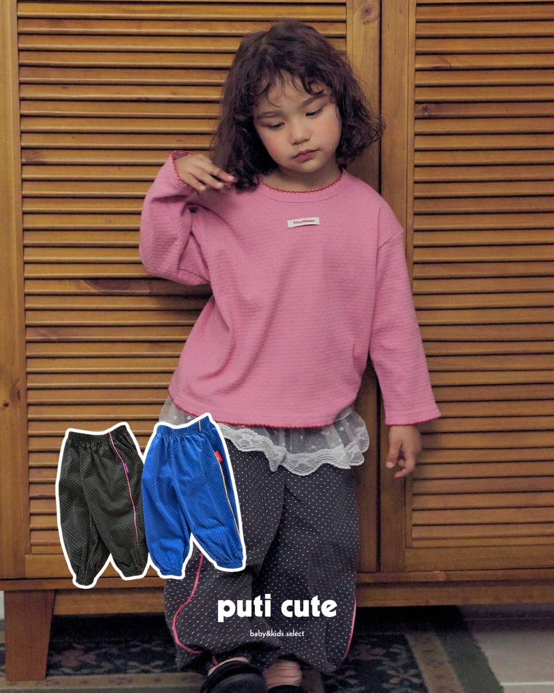 80-120 ꒰ 予約 ꒱ Nana dot pants / Tiny hiker ⸝⋆