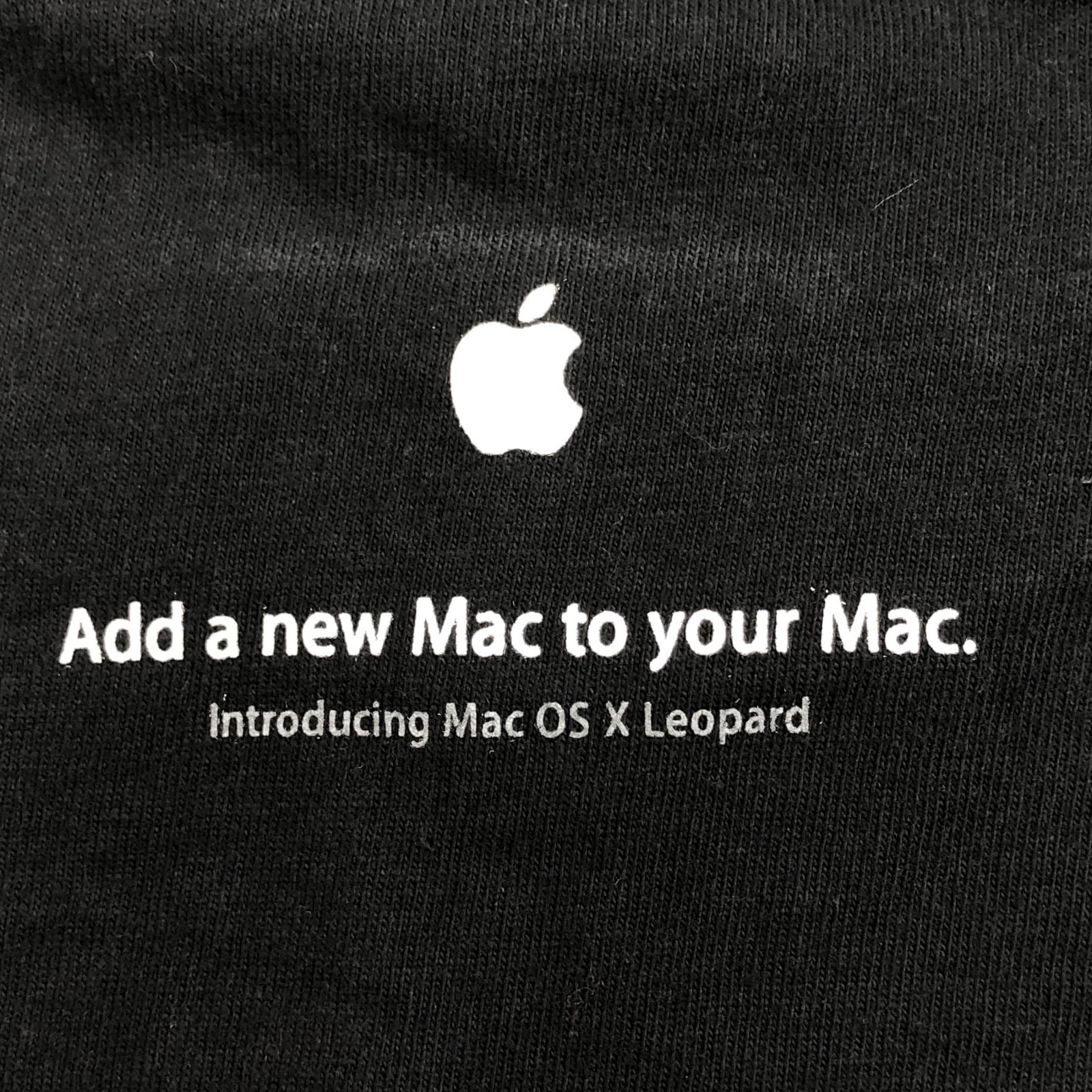 UNKNOWN 00年代 APPLE Mac OS X レパード OS X Leopard 企業 ロゴ T