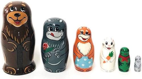 Animal Matryoshka ６pcs (Fanny style)