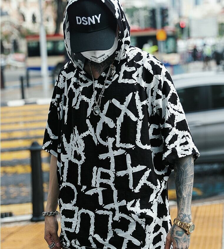 全1色 Tシャツ カットソー プリント カジュアル ストリート 