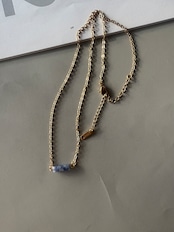 natural square stone necklace