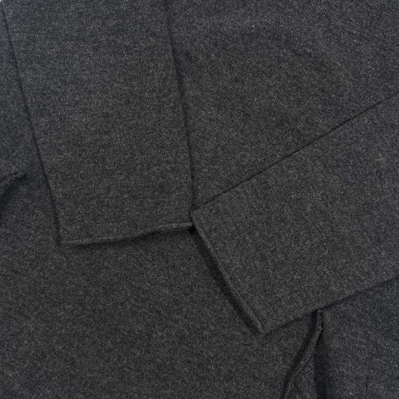 JURGEN LEHL ヨーガンレール ポケット デザイン ウール ニット セーター M/ダークグレー レディース