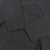 JURGEN LEHL ヨーガンレール ポケット デザイン ウール ニット セーター M/ダークグレー レディース