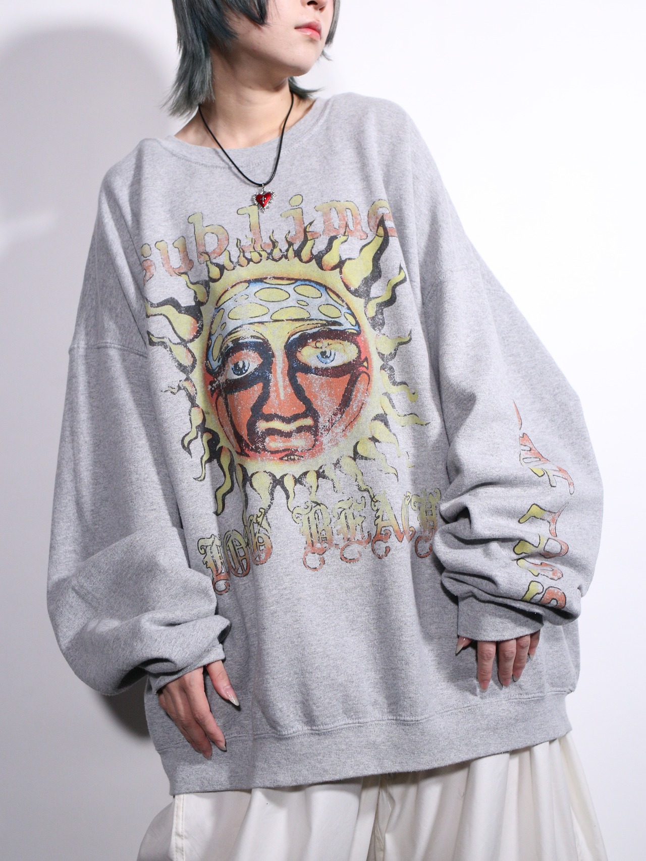 “SUBLIME” LONG BEACH oversize sweatshirt - 1