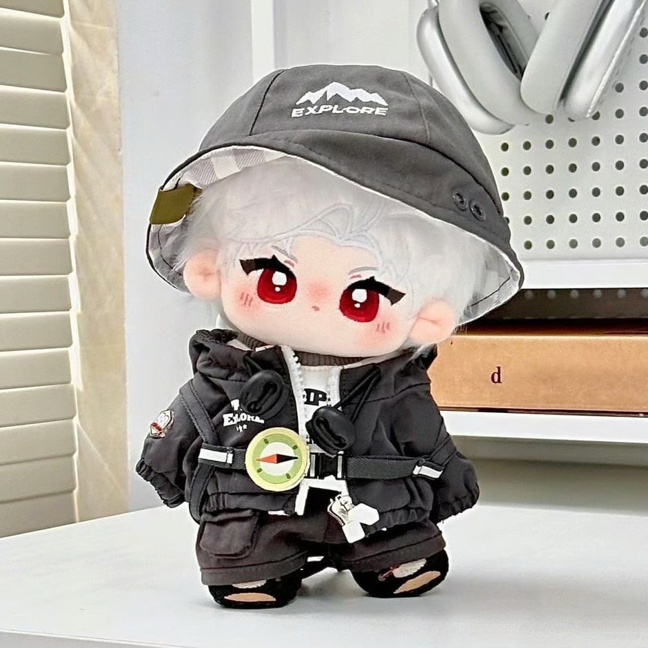 20cmぬいぐるみ用 着せ替え服 ぬい服 コスチューム 探検家 6点セット