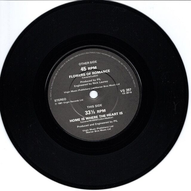 7EP】Public Image Limited – Flower Of Romance | マメシバレコード