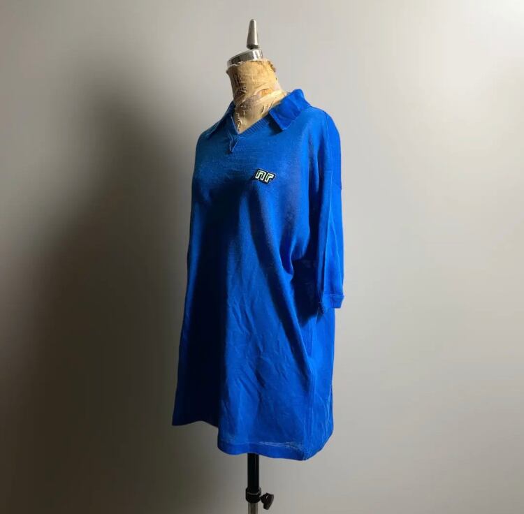 EURO VINTAGE / 80s/ドイツ製/Tシャツ/コットン/BLU/無地/Vintage EURO VINTAGE◇80s/ドイツ製/Tシャツ/コットン/BLU/無地/Vintage 3