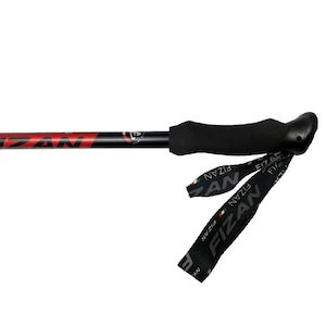 FIZAN フィザン 世界最軽量 可変3段 トレッキングポール59-132cm COMPACT RED コンパクトレッド