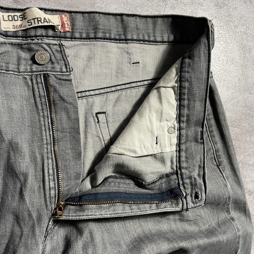 【W38 L34】 usa levi's 先染ブラック リーバイス 569 詳細写真11