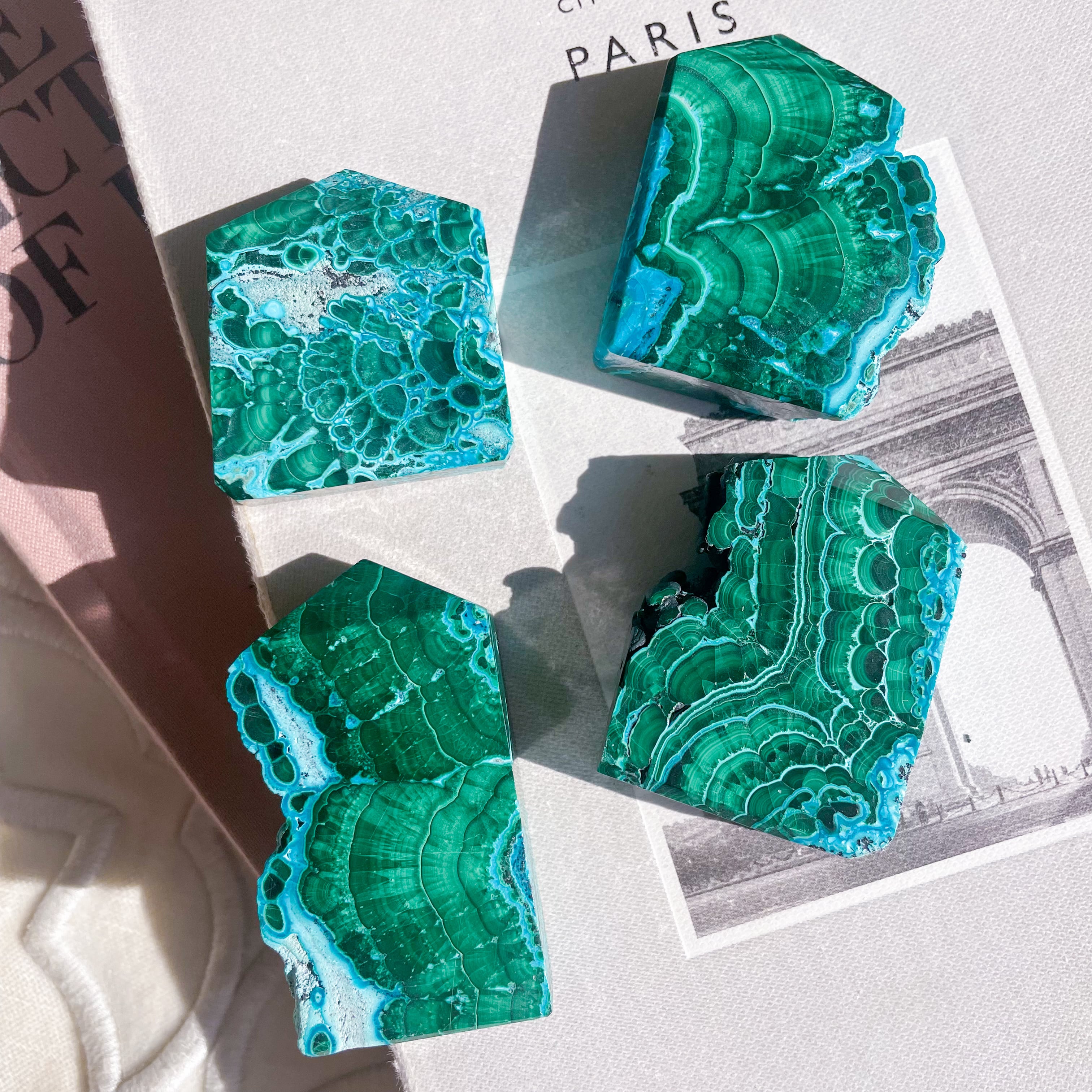 Chrysocolla & Malachite 10 ✧ クリソコラ & マラカイト (共生原石