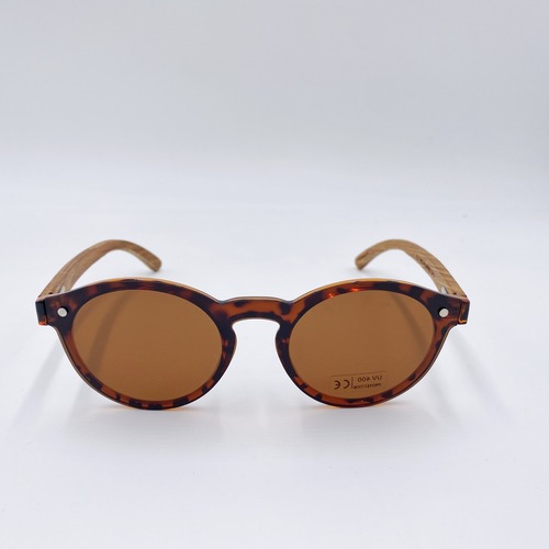 Round Sunglasses “Malibu”【Brown】