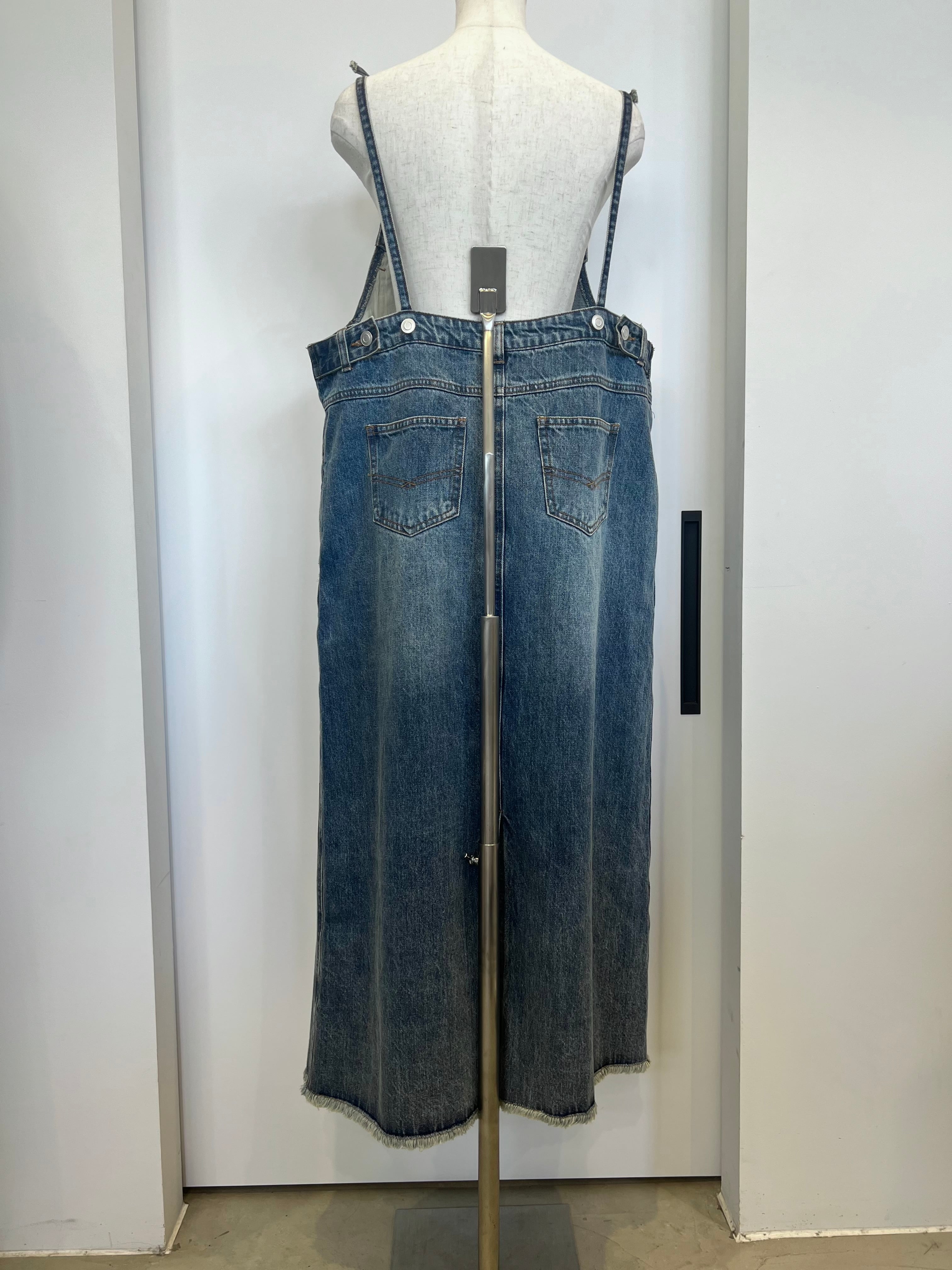 【SELECT】デニムサロペットスカート