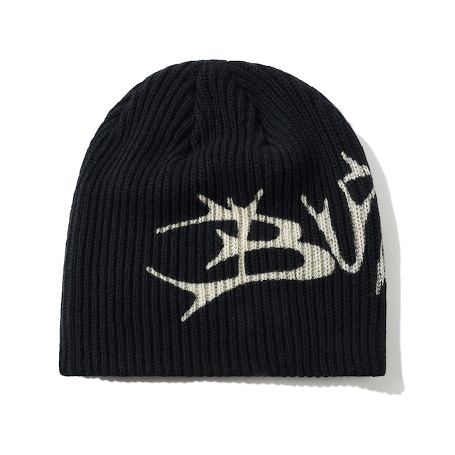 BUTTER GOODS【Scrawling Skuiiy Beanie Black】