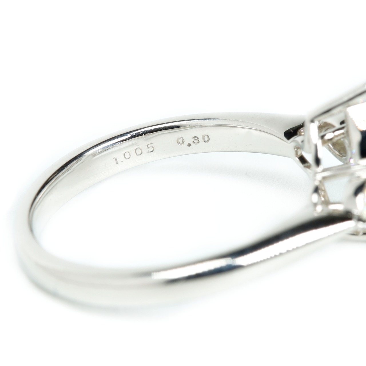 マーキスカット ダイヤモンド リング SI1 pt900 / 1.005ct