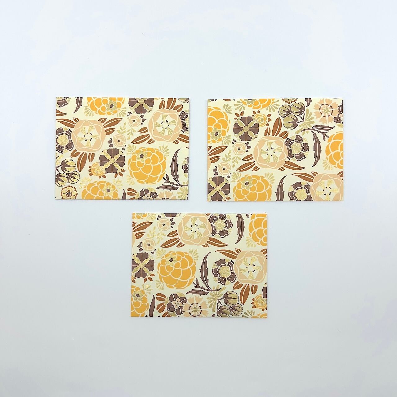 【ぽち封筒】~Yellow flower~3枚セット