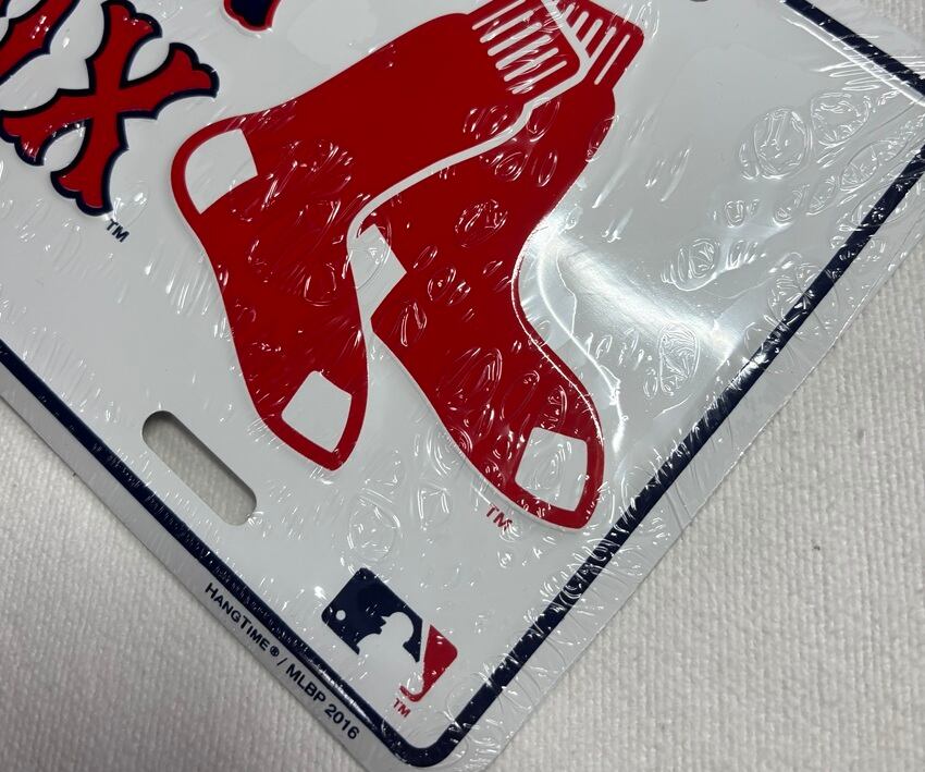MLB ボストンレッドソックス ライセンスプレート 看板 | Foursometoys