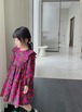 ワンピース 長袖 花柄 子供 フラワープリント フリル Aライン レトロ 春 秋 冬 ビビットカラー ふんわり フレア 子供服 子供 キッズ 韓国 韓国子供服 女の子 女児 人気 おすすめ かわいい 可愛い おしゃれ オシャレ プレゼント 贈り物 ギフト 誕生日 バースデー お出かけ 旅行 90 100 110 120 130 1歳 2歳 3歳 4歳 5歳 6歳 7歳 8歳 9歳
