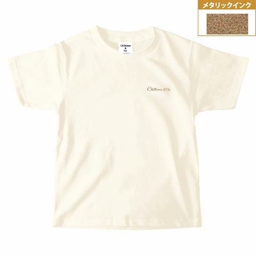 ★キッズ★ Chilloose&Co. kids Logo T-shirt 5.6oz【Ivory】