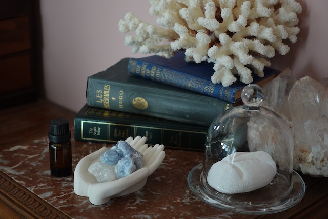 Stone Diffuser ”Blue Calcite & Crystal” WaterLilyの香り