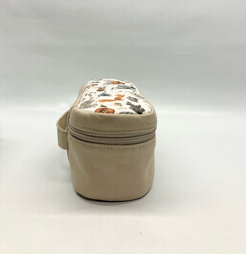 バニティポーチ  アクファクトゥム　 ワイド　ドイツ　フクロウ｜とりさん工房ーかわいいハンドメイドポーチ